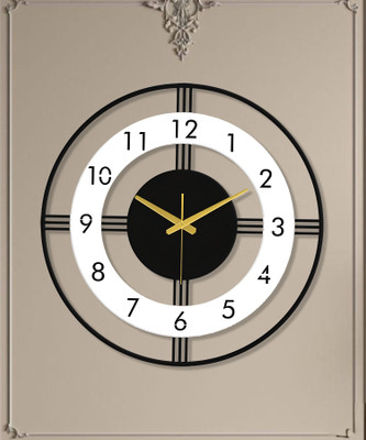 Auromin Analog 50 cm X 50 cm Wall Clock(White, Without Glass, Standard)