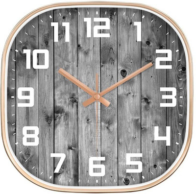 MT BROTHERS Analog-Digital 28.5 cm X 28.5 cm Wall Clock(Grey, With Glass, Standard)