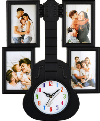 HorseHead Analog 43.5 cm X 35.5 cm Wall Clock(Black, With Glass, Standard)