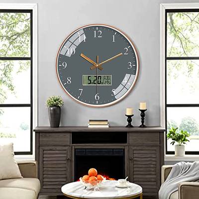 Star Work Digital 22 cm X 28 cm Wall Clock