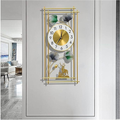 Nifsa store Analog 70 cm X 20 cm Wall Clock(Multicolor, Without Glass, Standard)