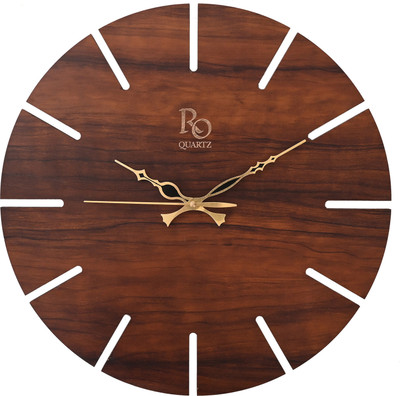 Regiis Opera Analog 40 cm X 40 cm Wall Clock(Brown, Without Glass, Standard)