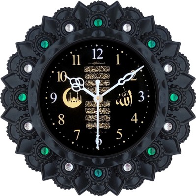 setu creation Analog 26 cm X 26 cm Wall Clock(Black, With Glass, Standard)
