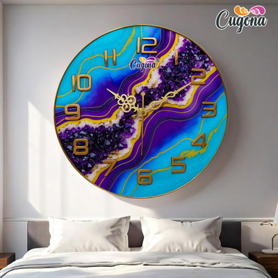 CUGONA Analog 30 cm X 30 cm Wall Clock(Multicolor, Without Glass, Standard)