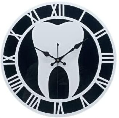 Romp and Role Digital 10 cm X 20 cm Wall Clock(Black, White, Without Glass, Standard)
