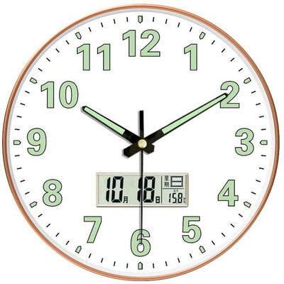 Star Work Digital 28.5 cm X 28.5 cm Wall Clock(White, With Glass, Standard)