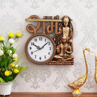 Tanishka Analog 32.5 cm X 32.5 cm Wall Clock(Multicolor, With Glass, Standard)