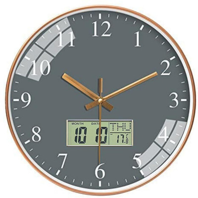 GRACIOUS MART Analog-Digital 29.5 cm X 29.5 cm Wall Clock(Multicolor, With Glass, Standard)