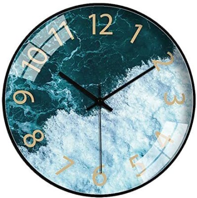 M T BROTHERS Analog 28.5 cm X 28.5 cm Wall Clock(Black, With Glass, Standard)