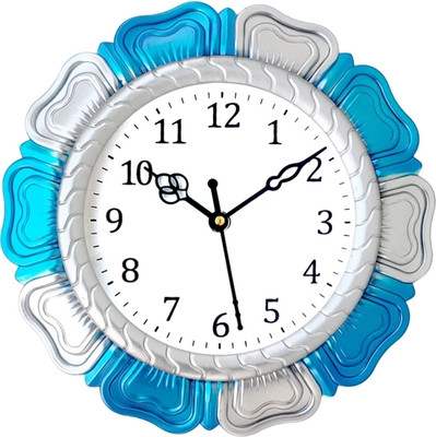 ridu creation Analog 26 cm X 26 cm Wall Clock(Black, With Glass, Standard)