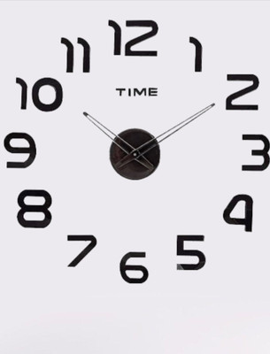 Rudra Analog 60 cm X 60 cm Wall Clock(Black, Without Glass, DIY Clocks)