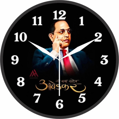 Aashish.Enterprises Analog 25 cm X 25 cm Wall Clock(Multicolor, With Glass, Standard)