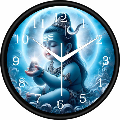 pari enterprises Analog 25 cm X 25 cm Wall Clock(Multicolor, With Glass, Standard)