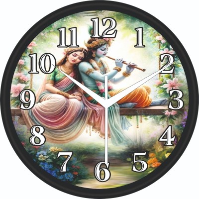 BHAVANA ENTERPRISES Analog 20 cm X 20 cm Wall Clock(Multicolor, With Glass, Standard)