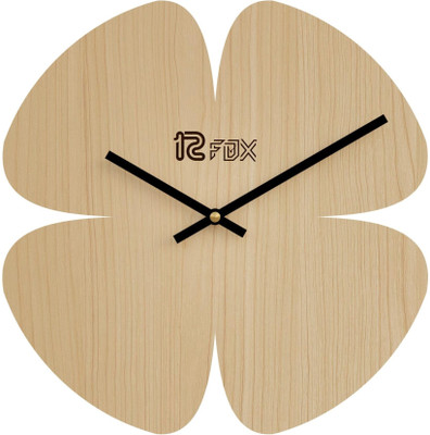 12 Fox Analog 30.5 cm X 30.5 cm Wall Clock(Maroon, Without Glass, Standard)
