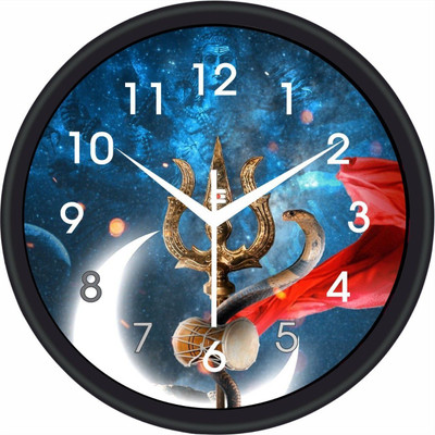 Vimsa Creation Analog 26 cm X 26 cm Wall Clock(Black, With Glass, Standard)