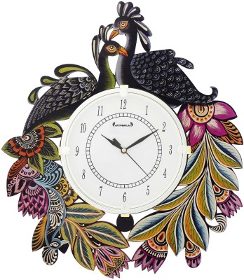 ARTPORIUM Analog 36 cm X 33 cm Wall Clock(Multicolor, With Glass, Standard)