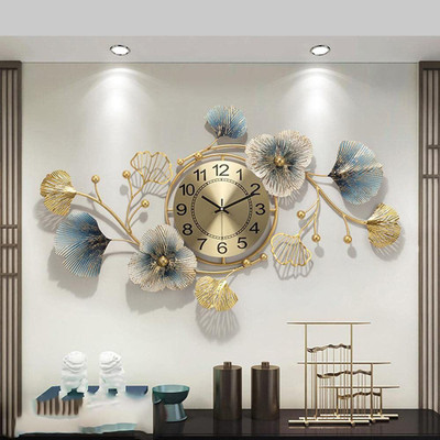F K Metals Analog 52 cm X 82 cm Wall Clock(Multicolor, Without Glass, Standard)