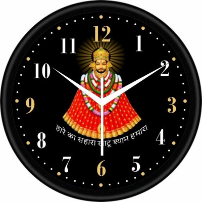 BLOOM MART Analog 25 cm X 25 cm Wall Clock(Multicolor, With Glass, Standard)