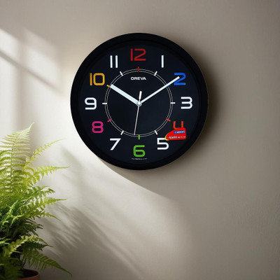 AJANTA Analog 25.5 cm X 4 cm Wall Clock(Black, With Glass, Standard)