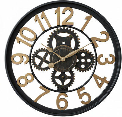 Lambent Analog 53 cm X 53 cm Wall Clock(Multicolor, With Glass, Standard)