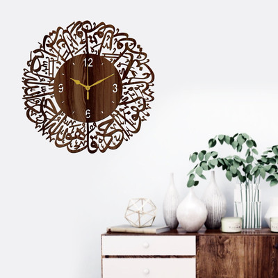 7Proxy Analog 30 cm X 30 cm Wall Clock(Brown, Without Glass, Standard)