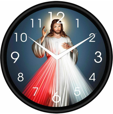 Cerulean Analog 25 cm X 25 cm Wall Clock(Black, With Glass, Standard)