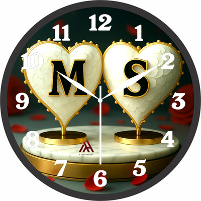 Aashish.Enterprises Analog 25 cm X 25 cm Wall Clock(Multicolor, With Glass, Standard)