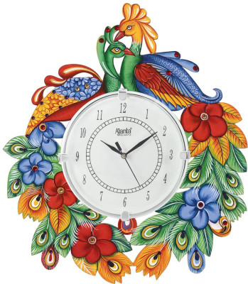 AJANTA Analog 37 Cm X 32 Cm Wall Clock (Multicolor, With Glass, Standard) For Rs. 419 @ 86% off