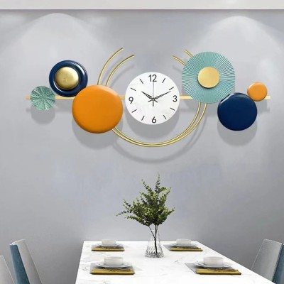 MS Enterprises Analog 41 cm X 98 cm Wall Clock(Multicolor, Without Glass, Standard)