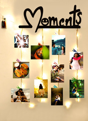 Khush Its Amazing Wood Wall Photo Frame(Black, 16 Photo(s), 4*16)