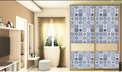 SOJITRA EXPORT Abstract Blue Wallpaper(200 cm x 60 cm)