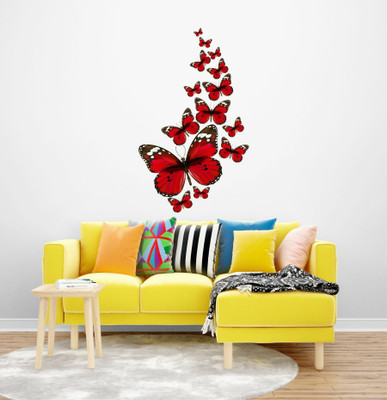 STICKERAURA Attractive Butterfly(Multicolor)