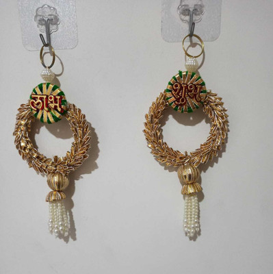 OQVIT CREATION OQVIT LABH SHUBH Pack of 2(Golden)