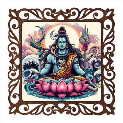 AMOREZ WALL ART SINGLE Digital Reprint 11 inch x 11 inch Painting(With Frame)