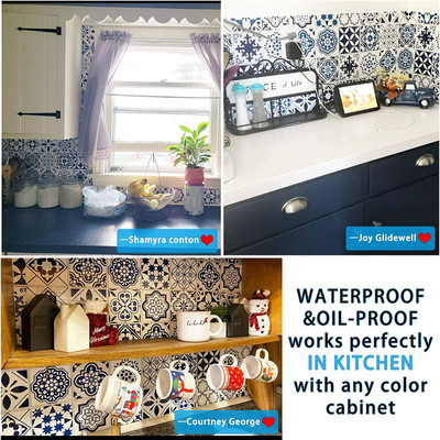 SOJITRA EXPORT Vinyl Abstract Blue Wallpaper(L x W: 200 cm x 60 cm)