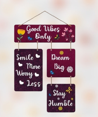 Jagdart Trendy Wooden MDF Wall Hanging for Home/Office/Gift Decor Unit_W230(Purple)