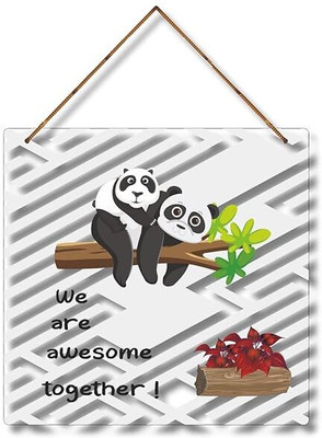 Art Monk We are Awesome Together Wall Hanging Ornaments Decoration Item(0.5 cm X 25.5 cm, Multicolor)