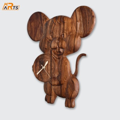MR ARTS Micky Mouse Wooden Wall Decorative Hanging & Mounted For Home Decor(Brown)