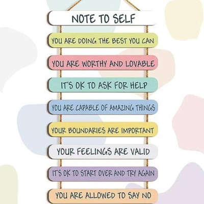 Dzirezone Motivational Quotes Wooden Inspirational Wall Art with Positive Quote Wooden(Multicolor)