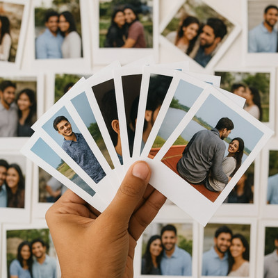 Bhvya Creations Mini 4 by 3 inch photo print pack of 36 (share details on 9560726452) Pack of 36(3 inch X 4 inch, Multicolor)