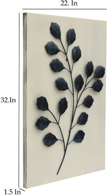 Flipkart SmartBuy W-Penny Leaf Wall Décor on Board(Multicolor)