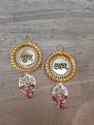 OQVIT CREATION Oqvit LABH SHUBH Pack of 2(Yellow)