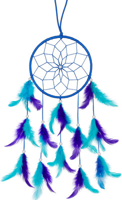 PAWAR Blue & Purple Dream Catcher For Home Decor / Office / Bedroom(20 inch X 6 inch, Blue, Purple, Dream Catcher For Positive energy)