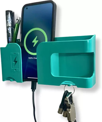 Brazilian Multi-Purpose Self Adhesive Smartphone holder AC TV Remote and Key Chain Hanging(Green)