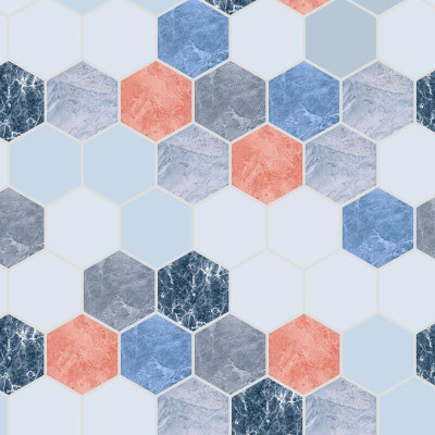 DOM EXPORT Abstract Multicolor Wallpaper(200 cm x 60 cm)