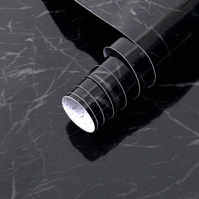 JIFFY ENTERPRISE Abstract Black Wallpaper(60 cm x 200 cm)