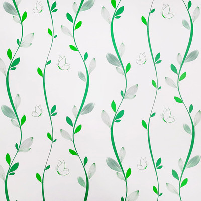 HOMEMATES Vinyl Floral & Botanical Green, White Wallpaper(L x W: 304.8 cm x 45.72 cm, Pack of 2)