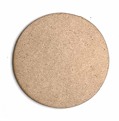 Craft Shop MDF Circle Shape For Any Kind Of DIY, Art & Craft Projects 7.INCH Pack of 6(brown 2)