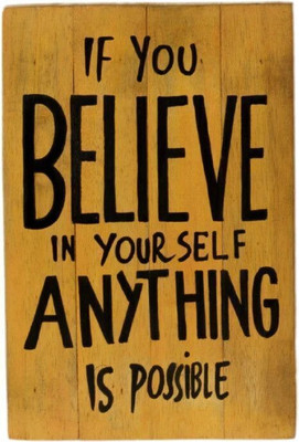 Bagus Designer Printed Wooden Wall Hanging Sign Board-(Brown and Black)(30 cm X 20 cm, Brown, Black)